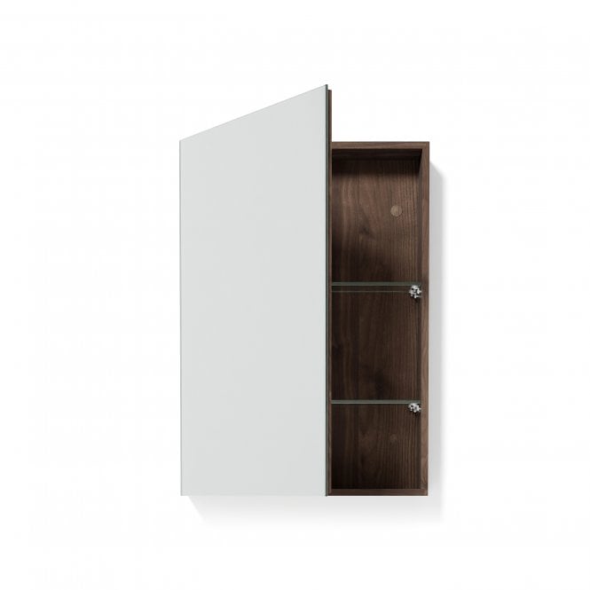 Wireworks Slimfit Magnifier Bathroom Cabinet 600 | Walnut