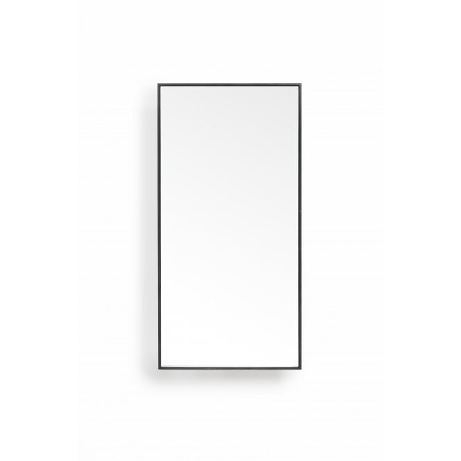 Wireworks Slimline 3 Tray Wall Mirror/Shelving Unit | Dark Oak