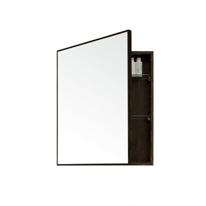 Wireworks Slimline Bathroom Cabinet 550 | Dark Oak