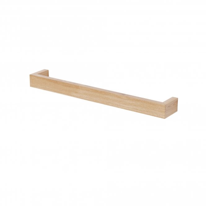 Wireworks Slimline Single Towel Rail | 60cm | Oak