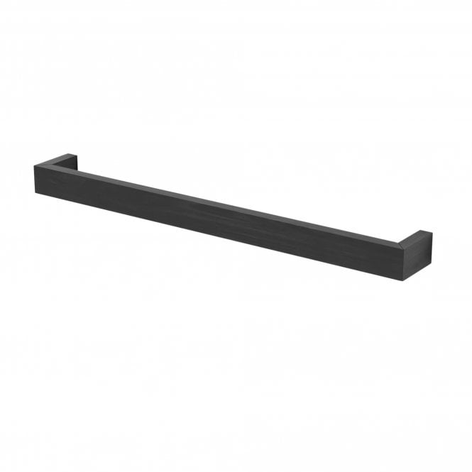 Wireworks Slimline Single Towel Rail | 72cm | Dark Oak