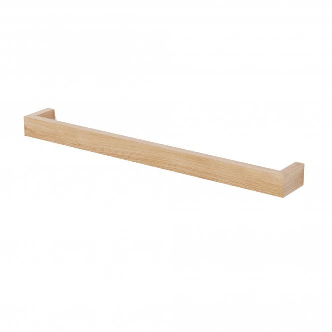 Wireworks Slimline Single Towel Rail | 72cm | Oak