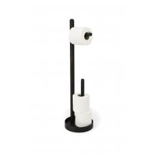 Yoku Freestanding Toilet Roll Holder | Dark Oak