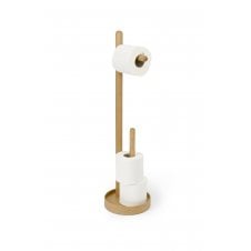 Yoku Freestanding Toilet Roll Holder | Oak