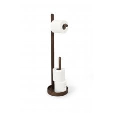 Yoku Freestanding Toilet Roll Holder | Walnut