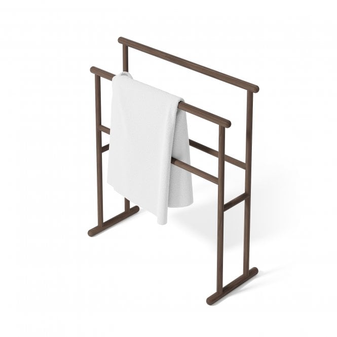 Wireworks Yoku Freestanding Towel Rail | Walnut