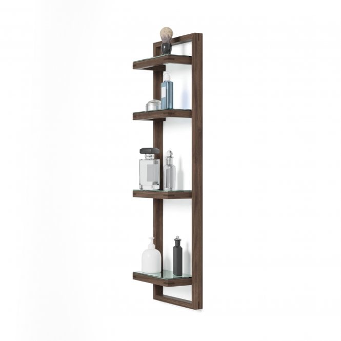 Wireworks Zone Bathroom Wall Shelf | Walnut