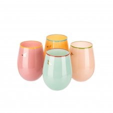 Bee Glass Tumblers | Set of 4