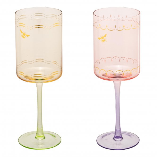 Yvonne Ellen Bee Wine Glasses | Set of 2