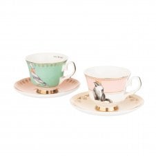 Best of British Teacup & Saucers | Set of 2