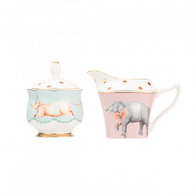 Yvonne Ellen Elephant Milk Jug and Mouse Sugar Pot Set