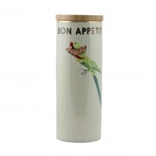 Parrot Fine China Storage Jar | Large